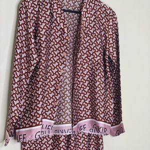 Satin Givkr Matching Set